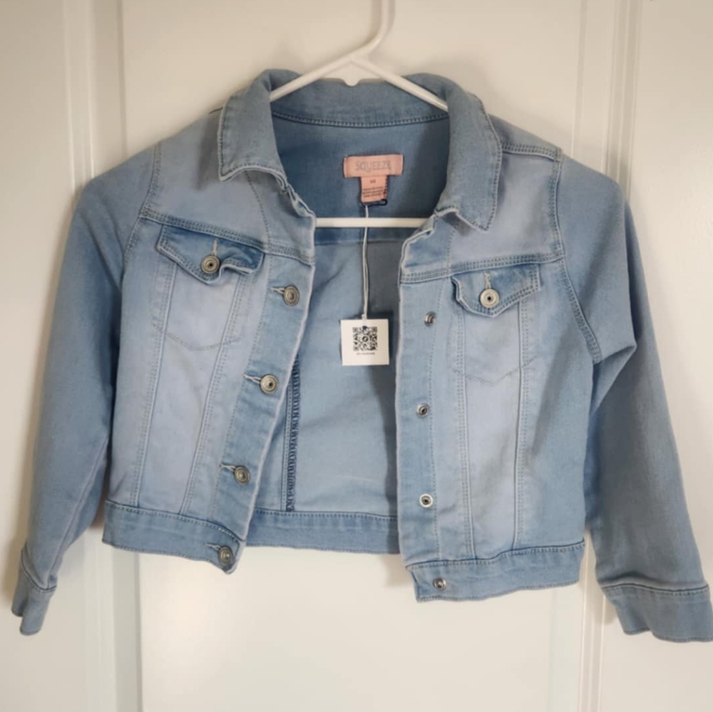 *2 for $10*Little Girls Faded Jean Jacket size 6x